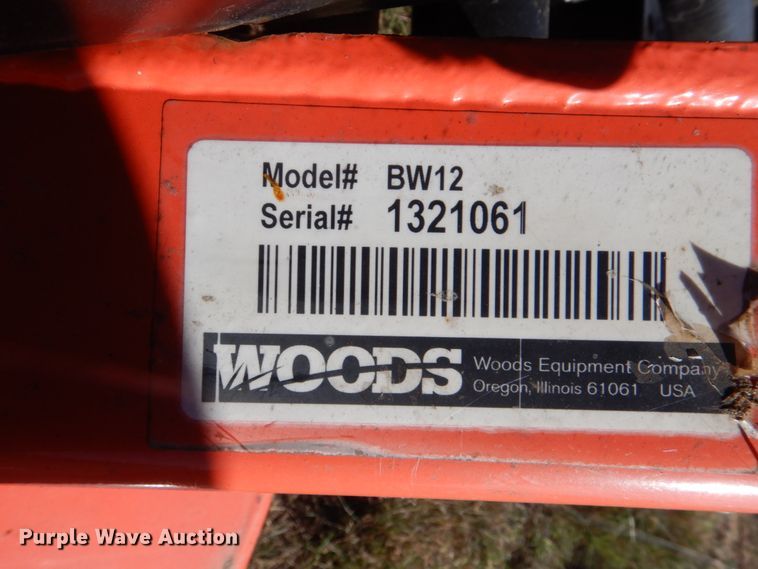 image for item GC9605 Woods BW12 batwing rotary mower