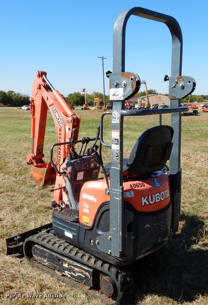 image for item GC9618 2014 Kubota K008-3 mini excavator