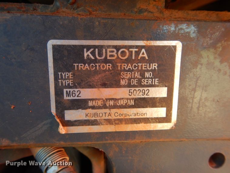 image for item GC9642 2018 Kubota M62 backhoe