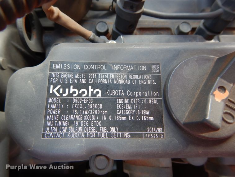 image for item GC9650 2015 Kubota BX25D backhoe