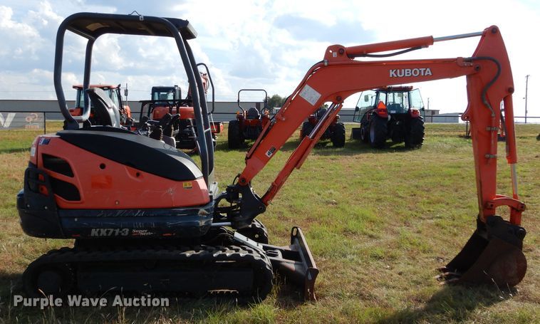 image for item GC9660 2014 Kubota KX71-3S mini excavator