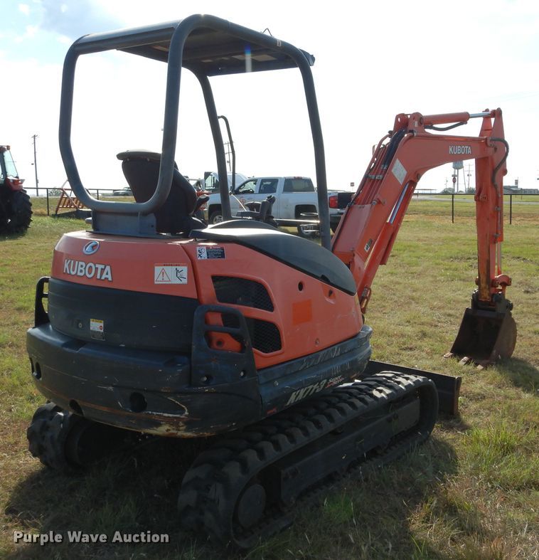 image for item GC9660 2014 Kubota KX71-3S mini excavator