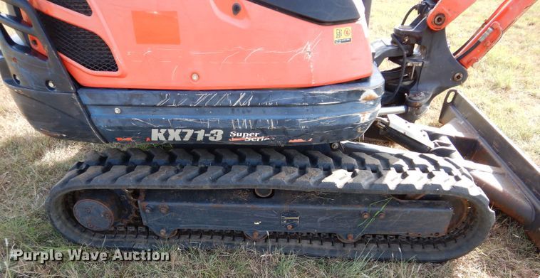 image for item GC9660 2014 Kubota KX71-3S mini excavator