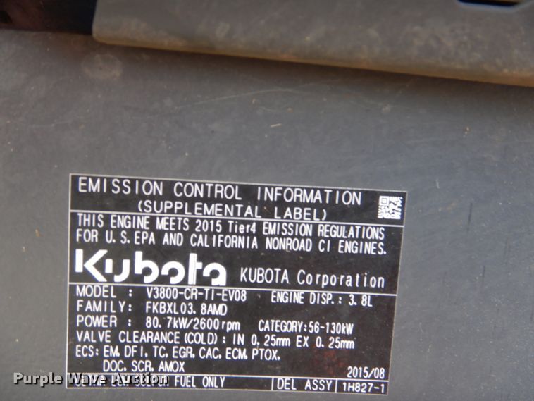 image for item GC9665 Kubota M5-111D MFWD tractor