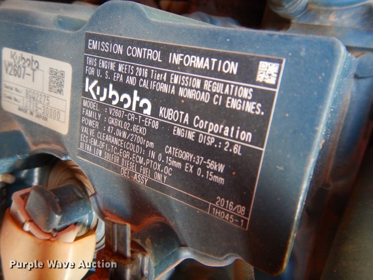 image for item GC9668 2016 Kubota SSV65 skid steer