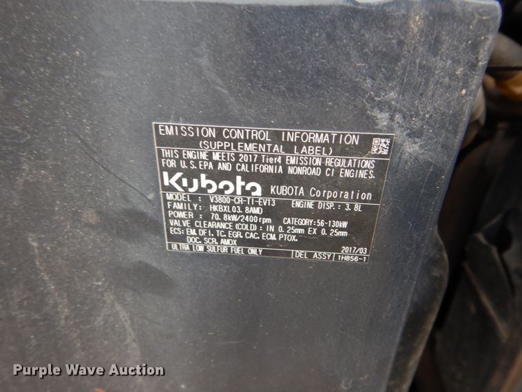 image for item GC9669 2017 Kubota SVL95-2S skid steer