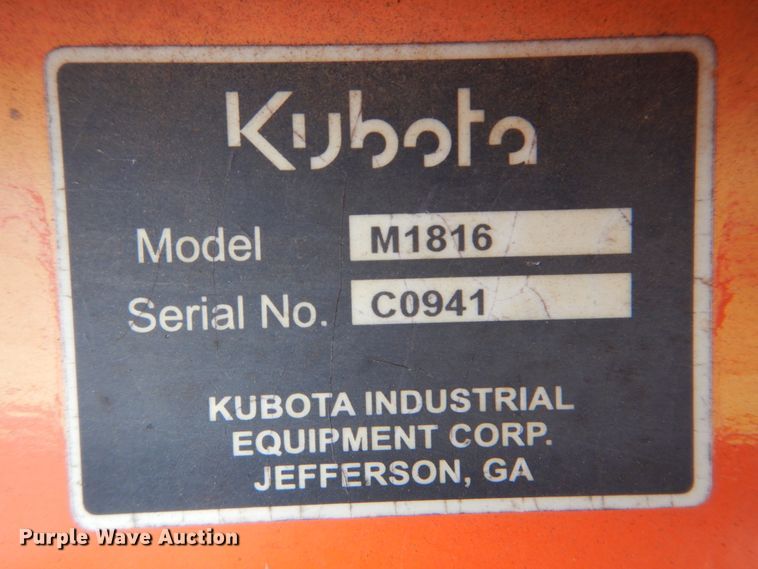 image for item GC9679 2017 Kubota M5-091D MFWD tractor