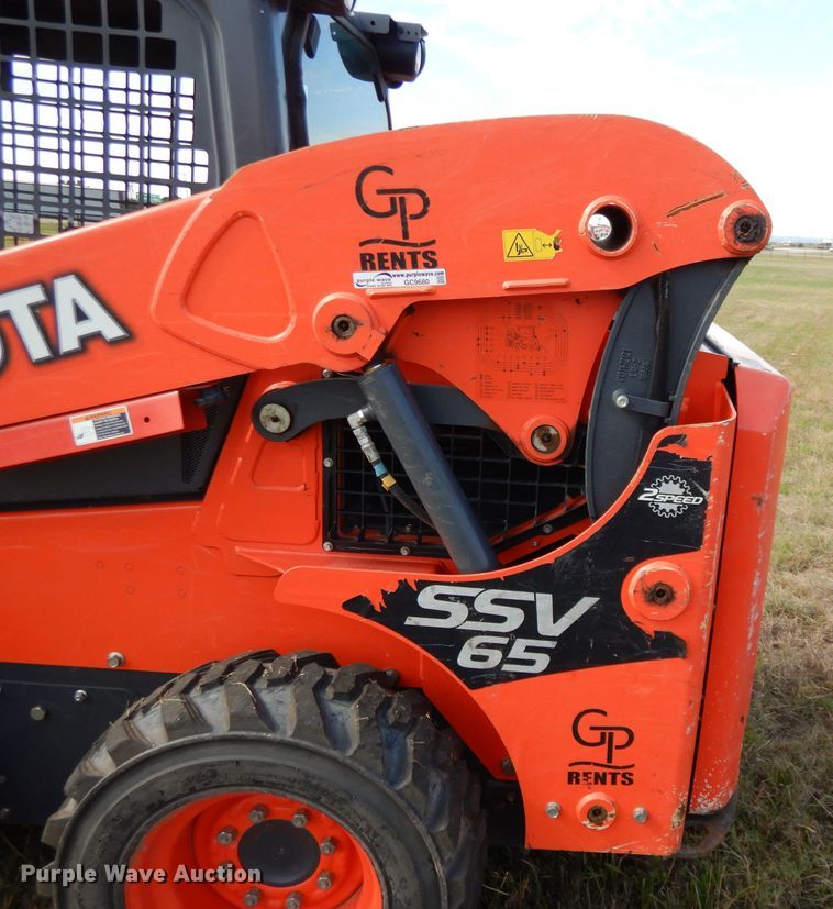 image for item GC9680 2016 Kubota SSV65 skid steer