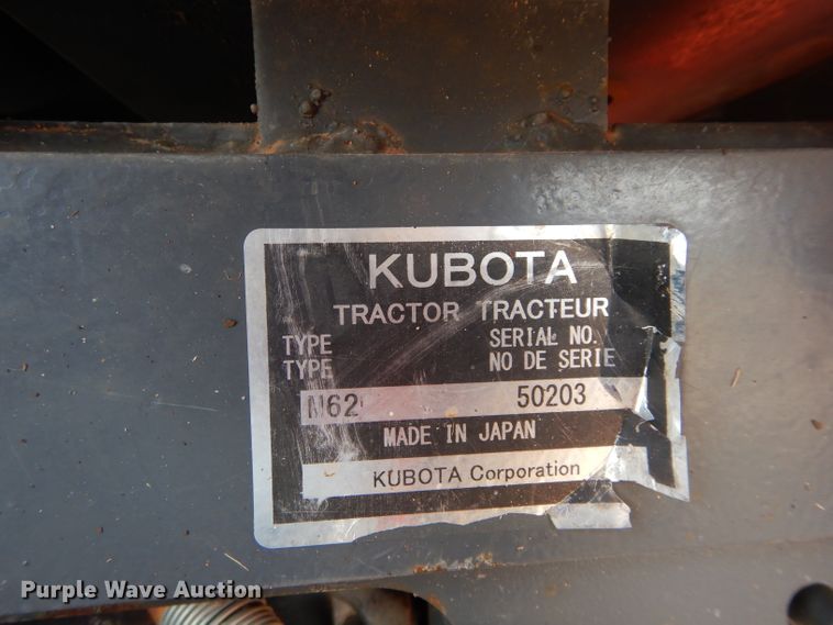 image for item GC9687 2017 Kubota M62 backhoe