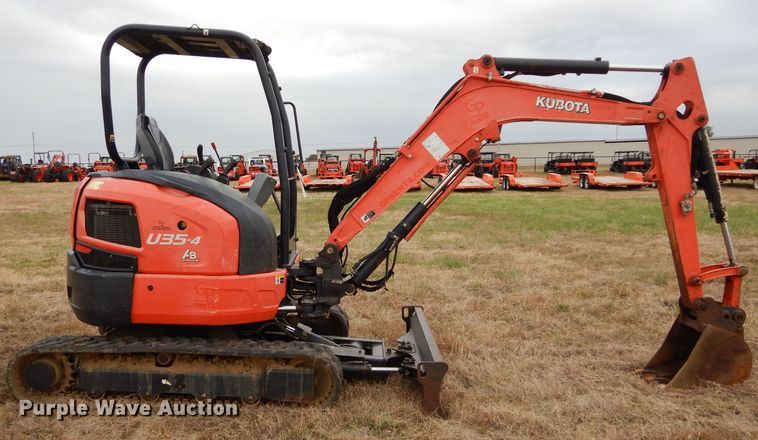 image for item GC9690 2014 Kubota U35-4 mini excavator