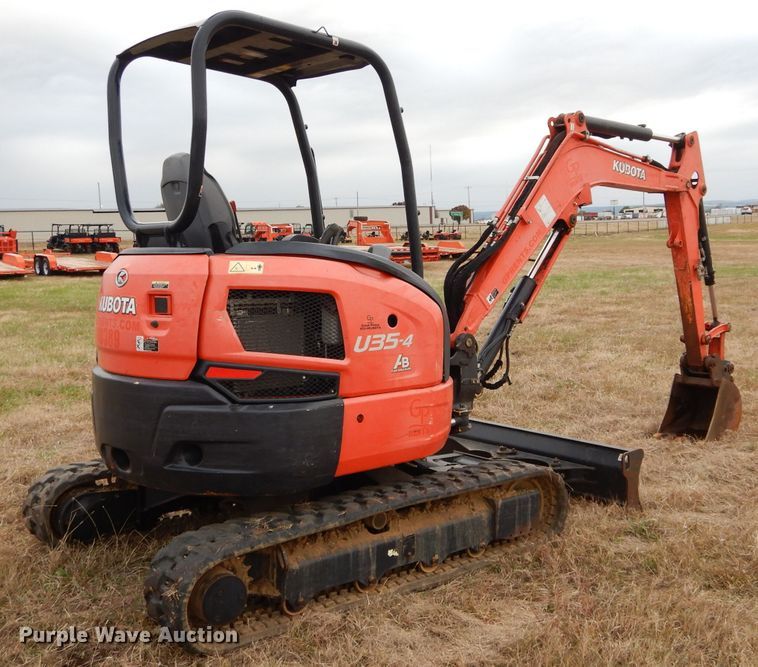 image for item GC9690 2014 Kubota U35-4 mini excavator