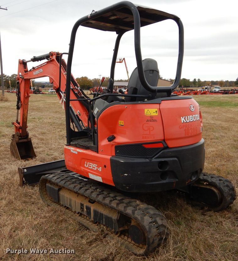 image for item GC9690 2014 Kubota U35-4 mini excavator