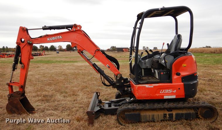 image for item GC9690 2014 Kubota U35-4 mini excavator
