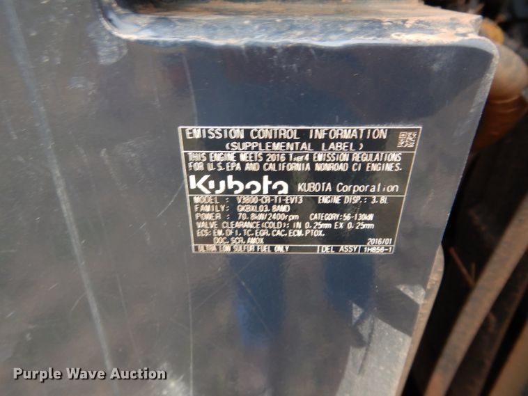 image for item GC9691 2017 Kubota SVL95-2S skid steer