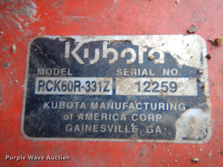 image for item GC9740 Kubota ZD326 ZTR lawn mower