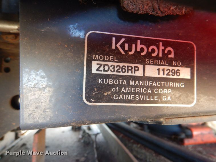 image for item GC9740 Kubota ZD326 ZTR lawn mower