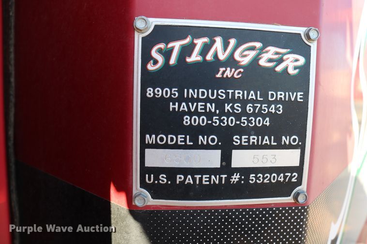 image for item DD6068 2011 Stinger 6500 hay bale stacker