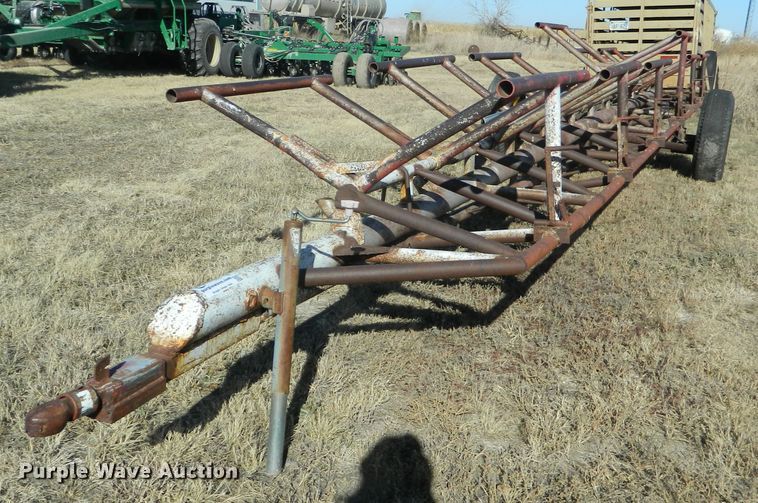 image for item DE4380 Shop built hay bale trailer