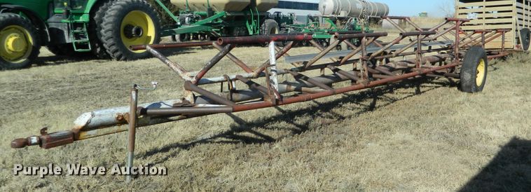 image for item DE4380 Shop built hay bale trailer