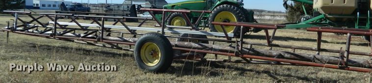 image for item DE4380 Shop built hay bale trailer