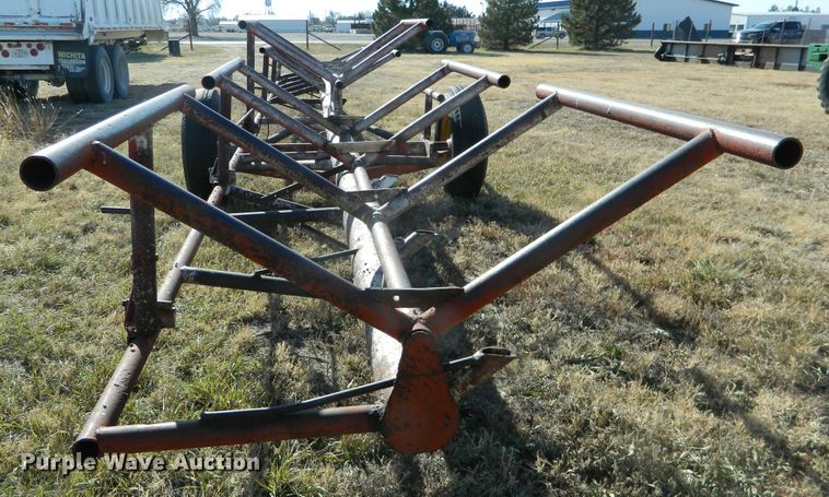 image for item DE4380 Shop built hay bale trailer