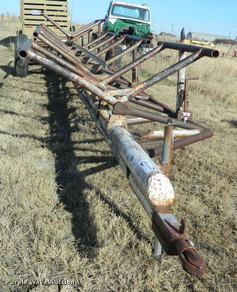 image for item DE4380 Shop built hay bale trailer