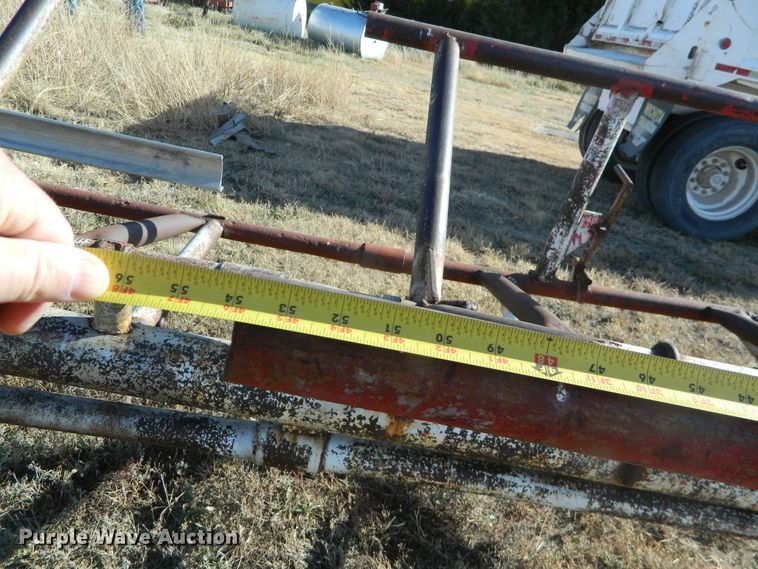 image for item DE4380 Shop built hay bale trailer