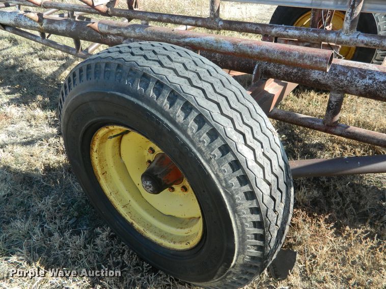 image for item DE4380 Shop built hay bale trailer
