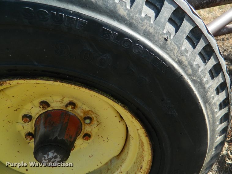 image for item DE4380 Shop built hay bale trailer