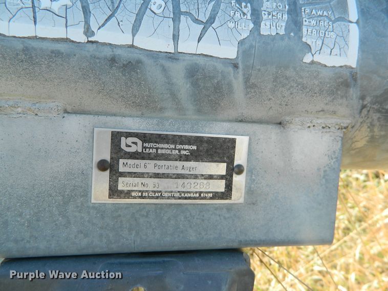 image for item DE4381 Hutchinson grain auger