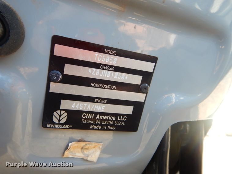 image for item DH3627 2009 New Holland TD5050 tractor