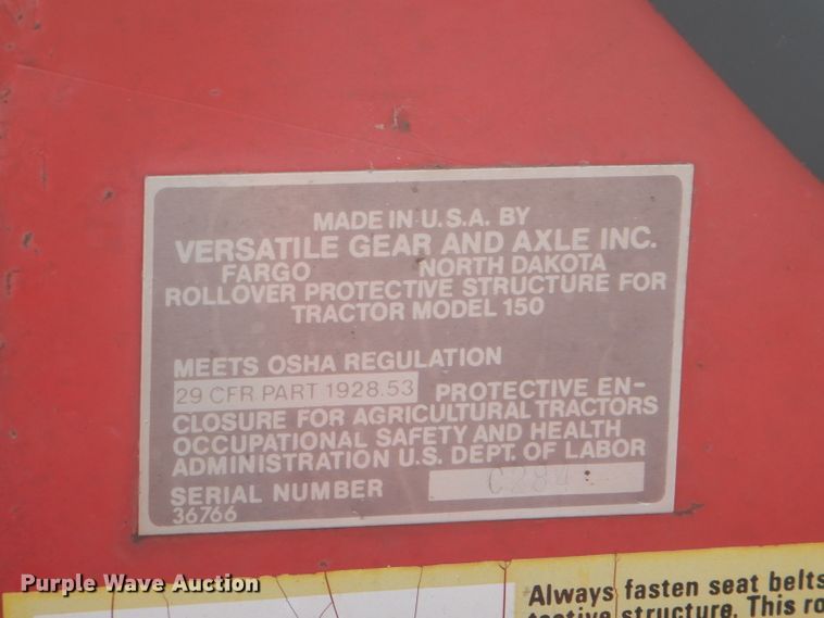 image for item FG9861 1977 Versatile 150 bi-directional 4WD tractor