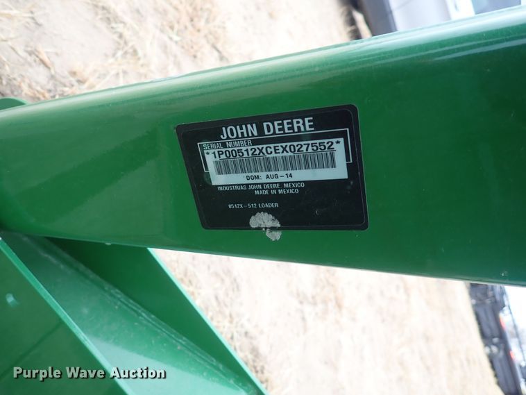 image for item FK9514 2014 John Deere 512 loader