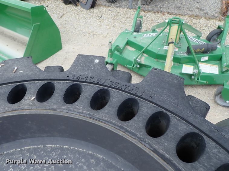 image for item FK9539 (3) 2016 John Deere 14x17.5 solid tires