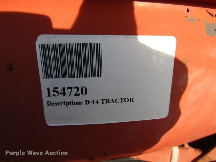 image for item FO9391 Allis Chalmers D14 tractor