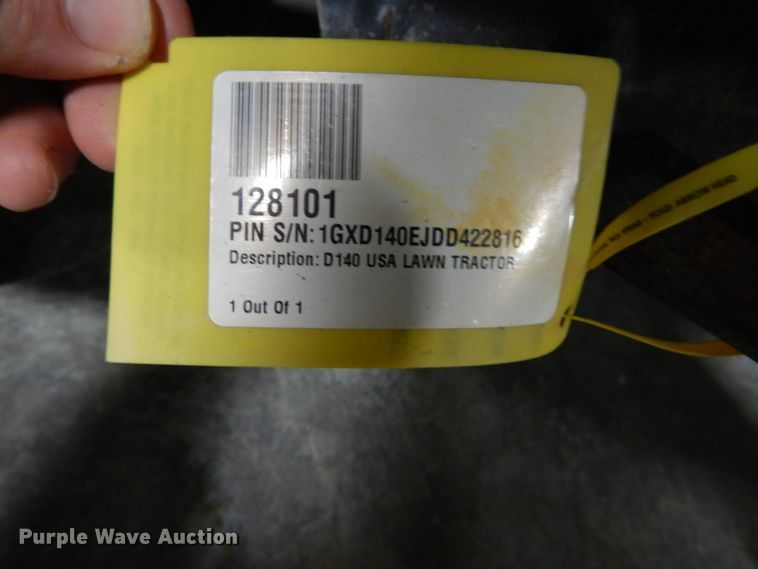 image for item GC9365 2014 John Deere D140 lawn mower