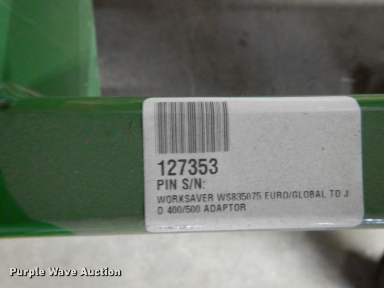 image for item GC9368 Euro/Globel to John Deere 400/500 carrier adapter