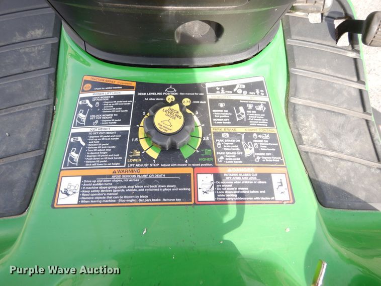 image for item GC9371 John Deere X300 lawn mower