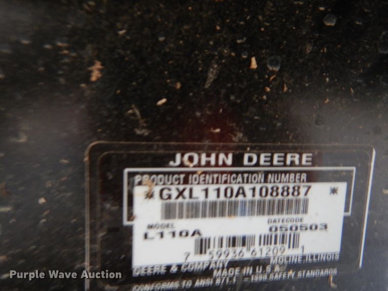image for item GC9379 John Deere L110 lawn mower