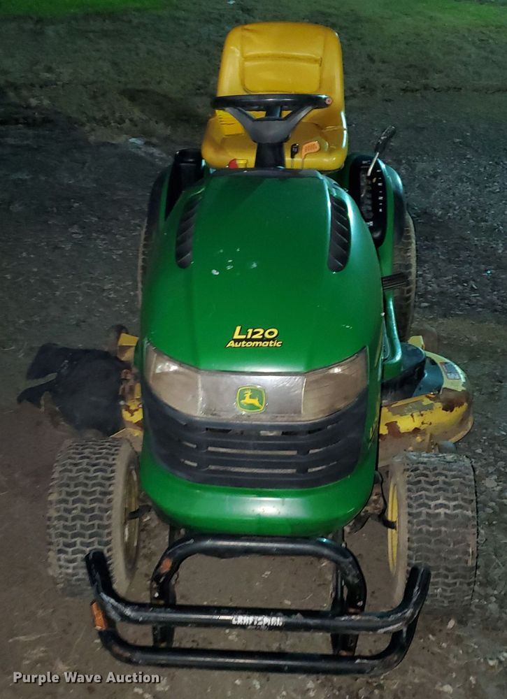 image for item GC9380 John Deere L120 lawn mower