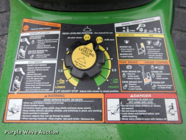 image for item GC9384 2010 John Deere X320 lawn mower