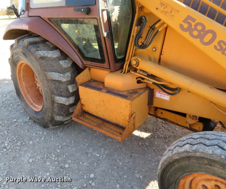 image for item H1183 1991 Case 580 Super K landscape tractor