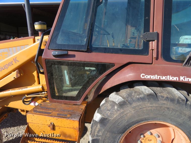 image for item H1183 1991 Case 580 Super K landscape tractor