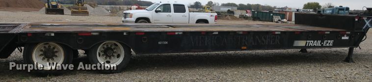 image for item DB10133 1999 Trail-Eze 190 drop deck equipment trailer