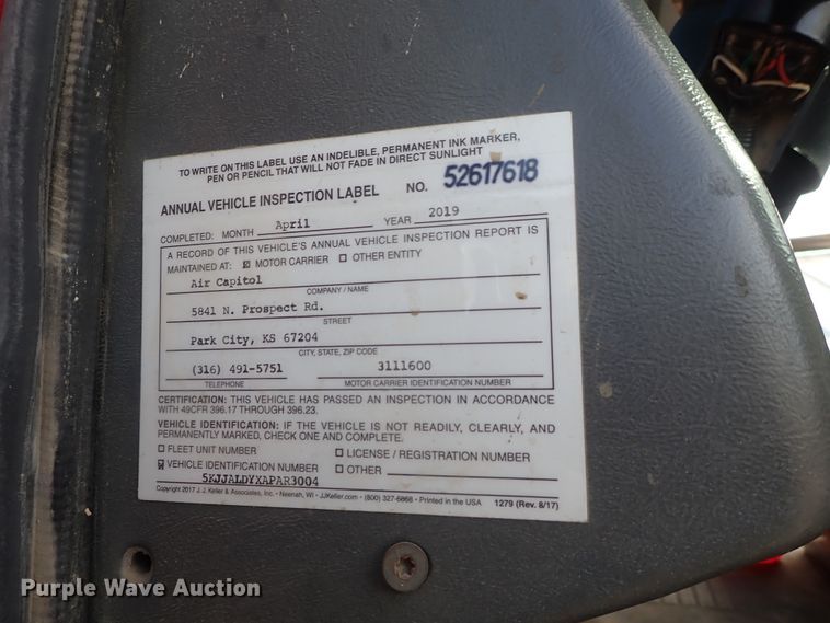 image for item DB7541 2010 Western Star 4900 semi truck