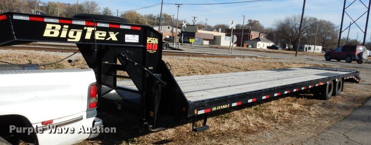 image for item DE4112 2019 Big Tex 25GNHD equipment trailer