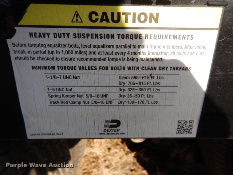 image for item DE4112 2019 Big Tex 25GNHD equipment trailer