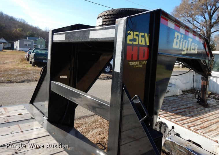 image for item DE4112 2019 Big Tex 25GNHD equipment trailer
