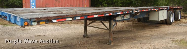 image for item DF2592 1995 Fontaine FTW-5-8048SAW flatbed trailer