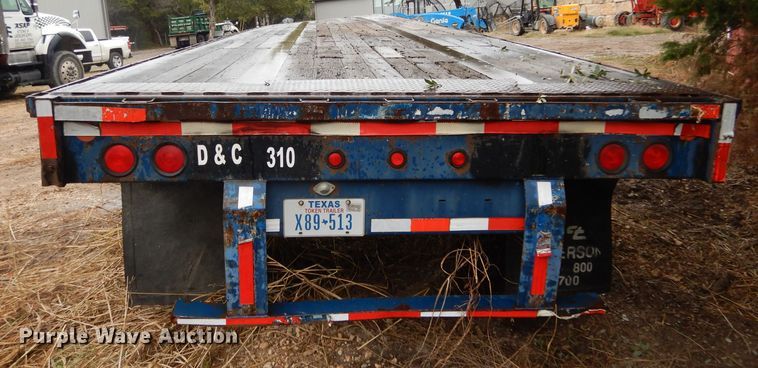 image for item DF2592 1995 Fontaine FTW-5-8048SAW flatbed trailer